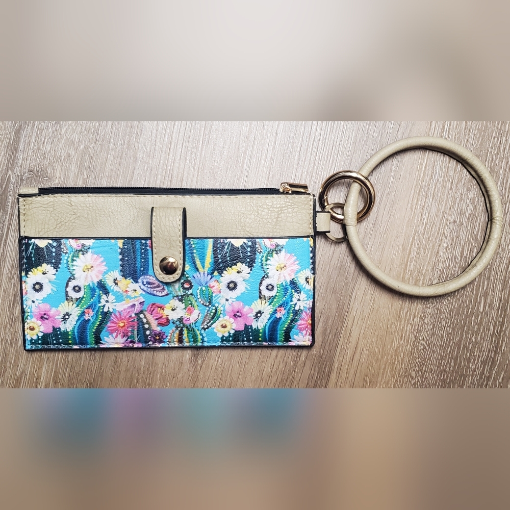 Wristlet Wallet - Cactus and Flowers